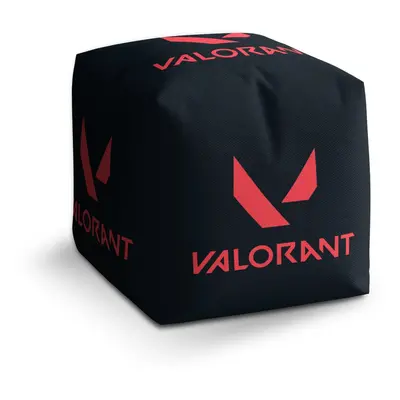 Taburet Cube VALORANT Black: 40x40x40 cm