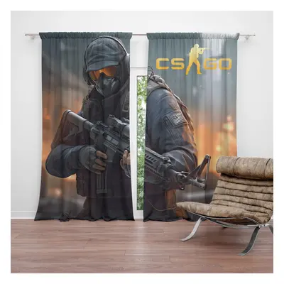 Závěs CS:GO Voják 2: 2ks 140x250cm