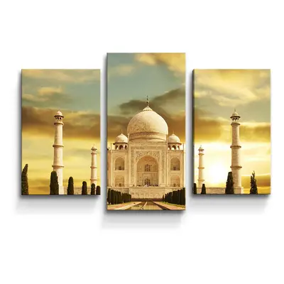 Obraz - 3-dílný Taj Mahal - 75x50 cm