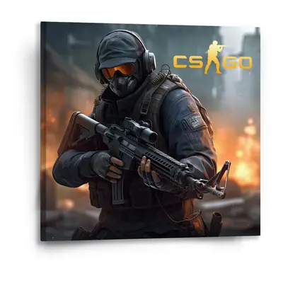 Obraz CS:GO Voják 2 - 50x50 cm