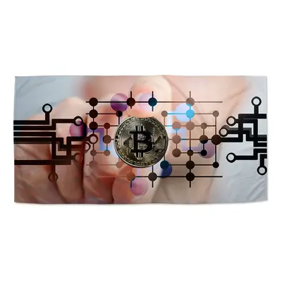 Ručník Bitcoin - 50x100 cm