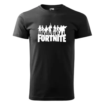 Tričko s potiskem Fortnite Team 2 - černé XL