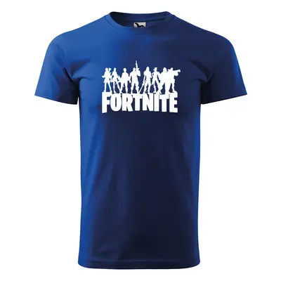 Tričko s potiskem Fortnite Team 2 - modré 4XL