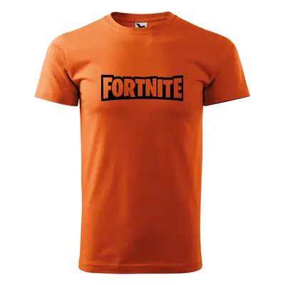 Tričko s potiskem Fortnite - oranžové M