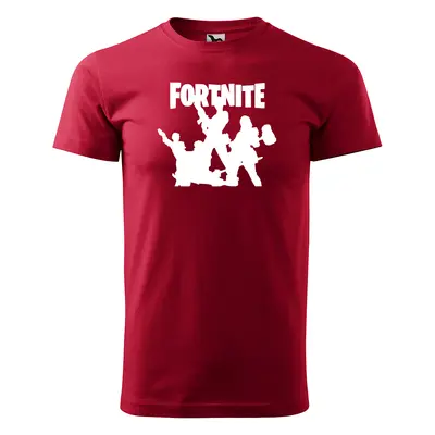 Tričko s potiskem Fortnite Team - červené 5XL