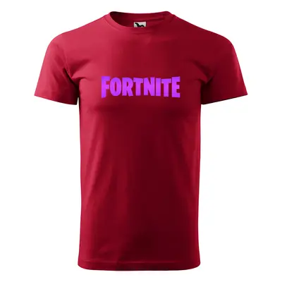 Tričko s potiskem Fortnite Pink - červené XL