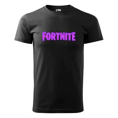 Tričko s potiskem Fortnite Pink - černé 4XL