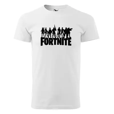 Tričko s potiskem Fortnite Team 2 - bílé XL