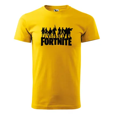 Tričko s potiskem Fortnite Team 2 - žluté L