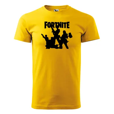 Tričko s potiskem Fortnite Team - žluté L