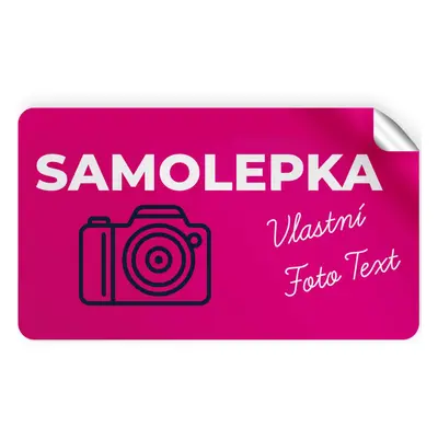 Sada samolepek s vlastním potiskem - 15x9 cm - 10 ks