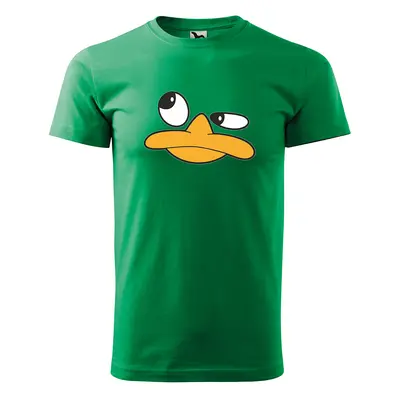 Tričko s potiskem DUCK FACE - zelené XL