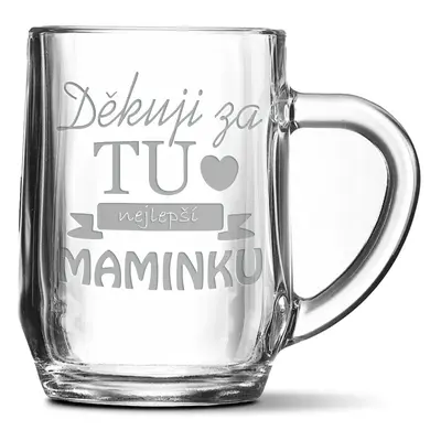 Půllitr Děkuju za tu nejlepší maminku: 0,5 l