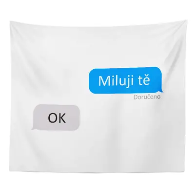 Deka Miluji tě - OK: 150x120 cm