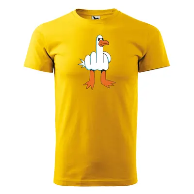 Tričko s potiskem Fuck Duck - žluté 5XL