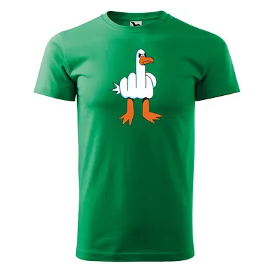 Tričko s potiskem Fuck Duck - zelené 5XL