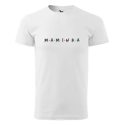 Tričko s potiskem pro maminku MAMINKA - bílé 4XL