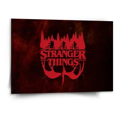 Obraz Stranger Things Red - 150x110 cm