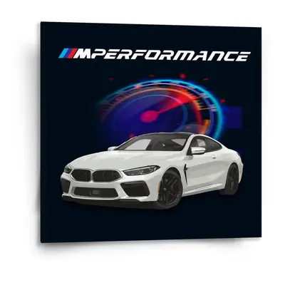 Obraz MPERFORMANCE Tachometr - 110x110 cm