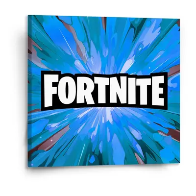 Obraz FORTNITE modrá - 110x110 cm