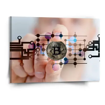 Obraz Bitcoin - 150x110 cm