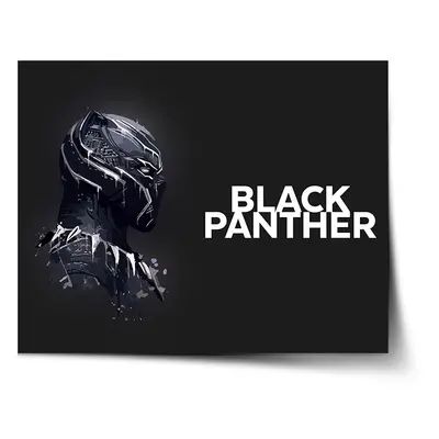 Plakát BLACK PANTHER z profilu Černý - 120x80 cm