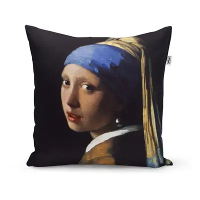 Polštář Dívka s perlou - Johannes Vermeer - 50x50 cm