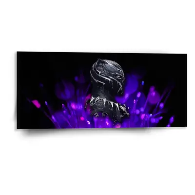 Obraz BLACK PANTHER Fialová luminescence - 110x50 cm