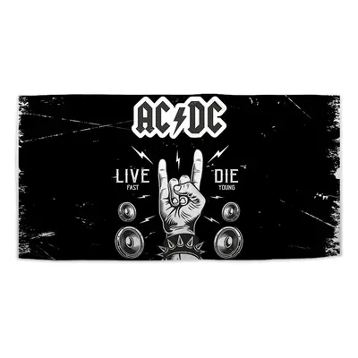 Ručník ACDC Live fast, die young - 70x140 cm