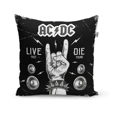 Polštář ACDC Live fast, die young - 50x50 cm