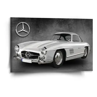 Obraz Mercedes-Benz 300 SL Šedé pozadí - 120x80 cm