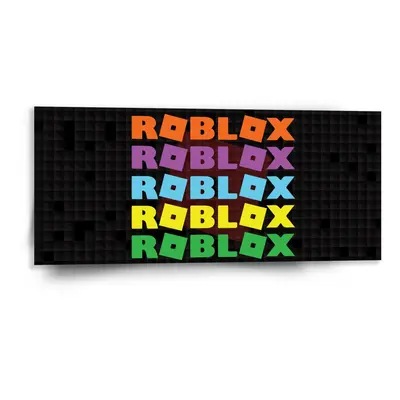 Obraz ROBLOX Barevný text - 110x50 cm