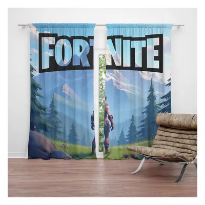 Závěs FORTNITE Horská krajina: 2ks 140x250cm