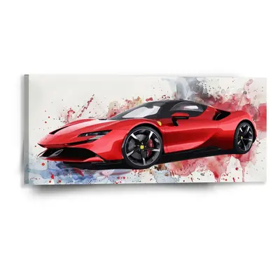 Obraz Ferrari Paint - 110x50 cm