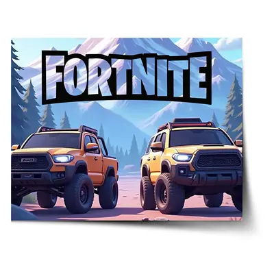 Plakát FORTNITE Off-road auta - 60x40 cm