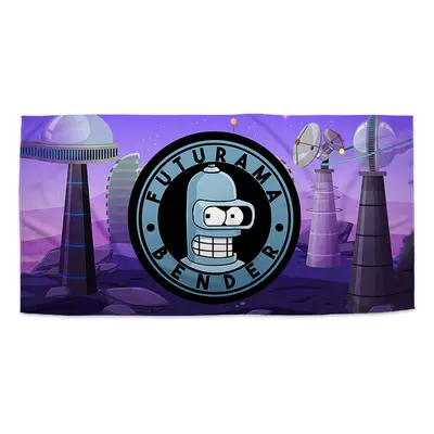 Ručník Futurama Bender Planeta s vysílači - 50x100 cm