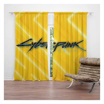 Závěs Cyberpunk 2077 Žlutý: 2ks 140x250cm