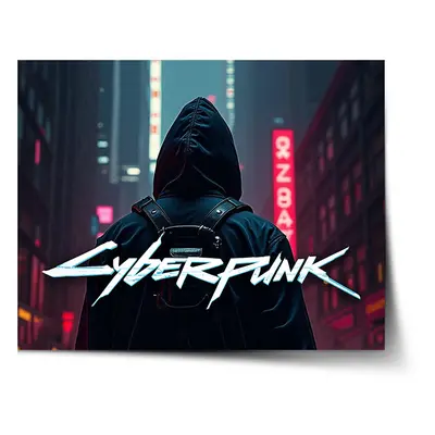 Plakát Cyberpunk 2077 Pohled do města - 90x60 cm