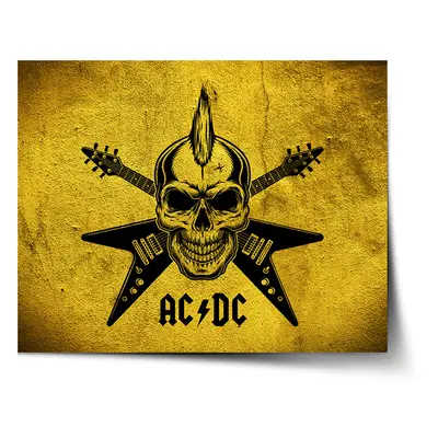 Plakát ACDC Lebka - 90x60 cm