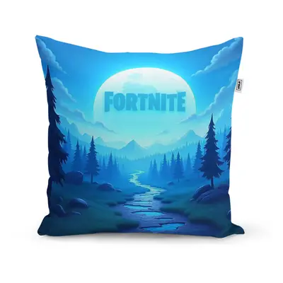 Polštář FORTNITE Modré údolí s měsícem - 40x40 cm