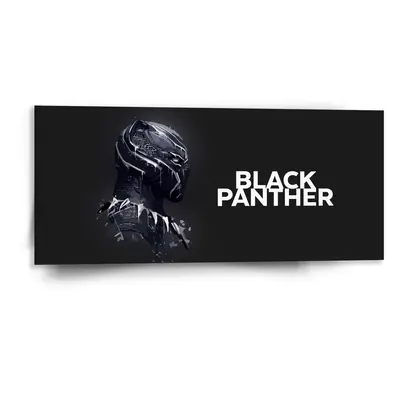 Obraz BLACK PANTHER z profilu Černý - 110x50 cm