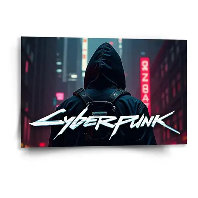 Obraz Cyberpunk 2077 Pohled do města - 60x40 cm