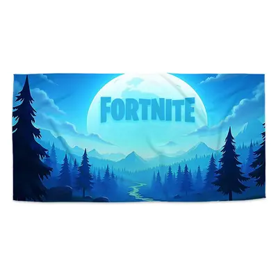 Ručník FORTNITE Modré údolí s měsícem - 50x100 cm