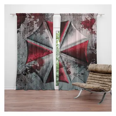 Závěs Resident Evil Umbrella Corporation Steel: 2ks 140x250cm