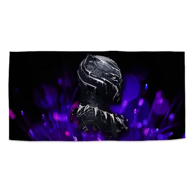 Ručník BLACK PANTHER Fialová luminescence - 70x140 cm