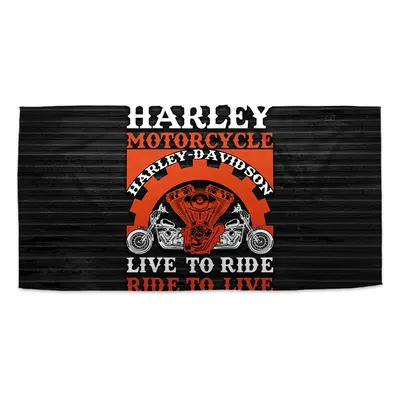 Ručník Harley-Davidson Live to ride, ride to live - 30x50 cm