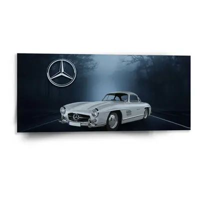 Obraz Mercedes-Benz 300 SL V lese - 110x50 cm