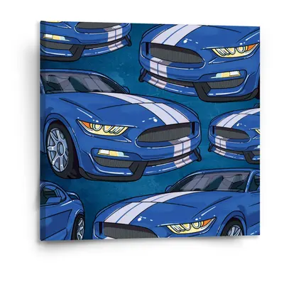 Obraz Mustang Pattern - 110x110 cm