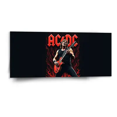 Obraz ACDC Kytarista - 110x50 cm