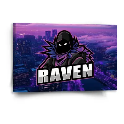 Obraz FORTNITE RAVEN Steampunk město - 60x40 cm